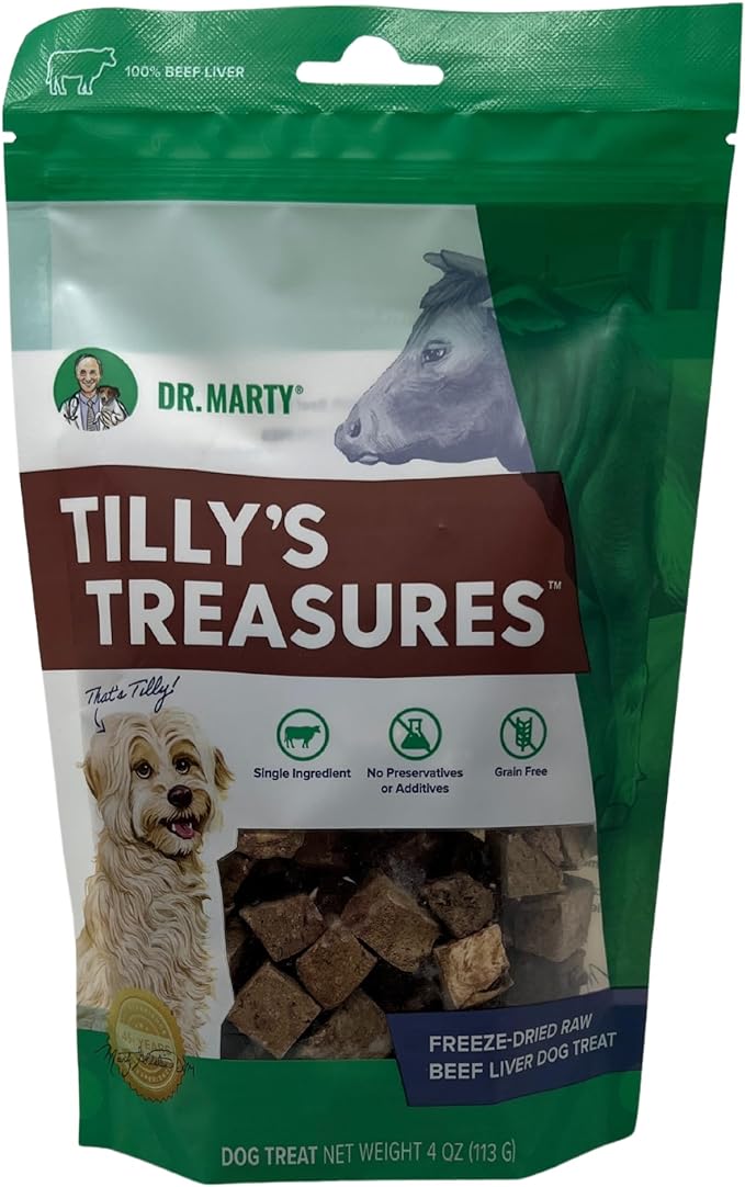 Dr. Marty Tilly's Treasures Beef Liver Dog Treat 4 oz