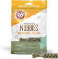 Arm & Hammer for Pets Nubbies Dental Treats - Baking Soda & Calcium Dog Dental Chews, Nubbed Texture Helps Scrub Plaque & Tartar While Chewing, Mint Flavor, 8 Count, 6.5 Ounce