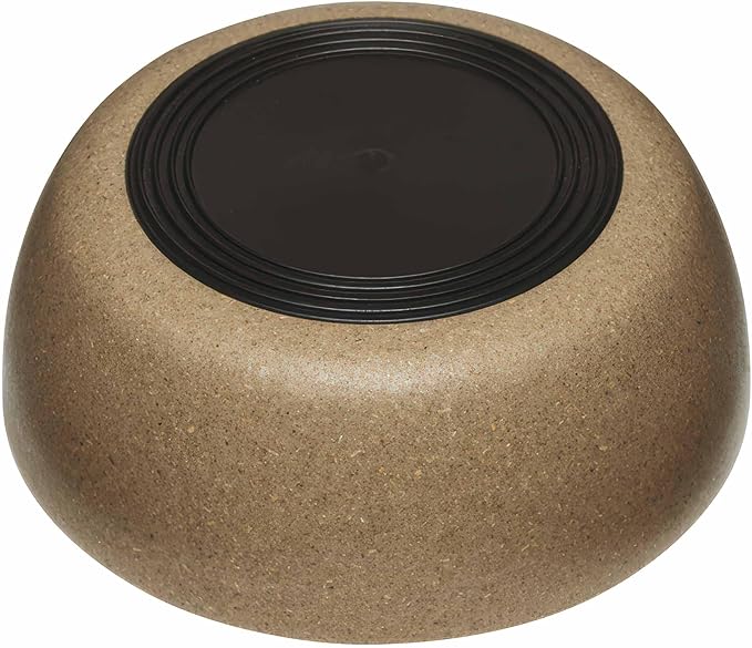 Loving Pets - Dolce Bamboo - Eco-Friendly Pet Bowls & Dishes for Dog, Cats, Puppy Food and Water Bowl -Sustainable and Dishwasher Safe, Made with Real Bamboo (Large, Coffee-Brown)