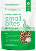 smallbatch Pets Freeze-Dried Raw Dog Food – Duck Recipe – 19oz Small Bites – High Protein, Grain Free – Complete Meal or Topper – Made in USA with Organic Superfoods 19 Oz, Duck