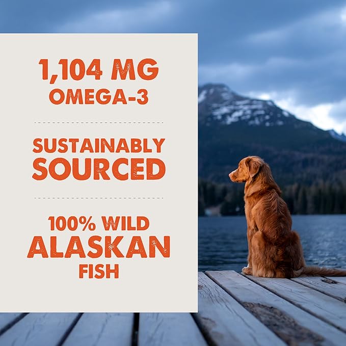 Grizzly Salmon Oil Cat Food Supplement Omega 3 Fatty Acids, 4 oz