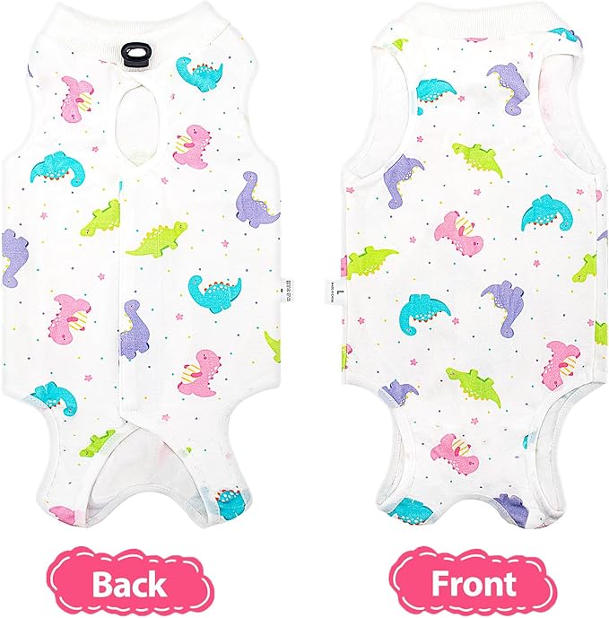 2 PCS Cat Recovery Suit for Spay Abdominal Wounds Cat Onesie for Cats After Surgery Recovery Suit Female Breathable E-Collar Alternative Kitten Onesie Anti Licking Small