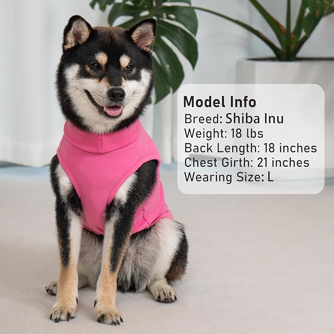 KYEESE 2Pack Dog Sweater Turtleneck Pets Coats Warm Stretchy Pet Sweatshirt Pullover Small Pet Sweaters Soft Dogs Clothes Dog Sweaters for Small Dogs Girl