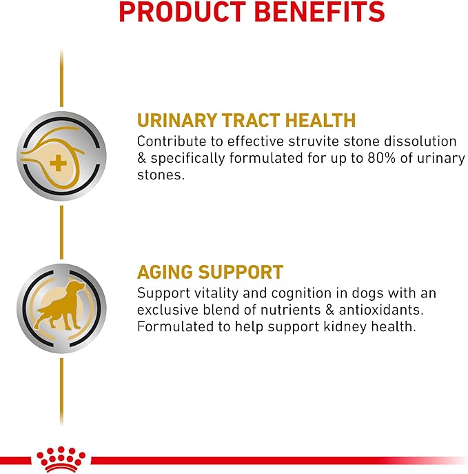 Royal Canin Veterinary Diet Canine Urinary SO Aging 7+ Adult Dry Dog Food, 25 lb Bag