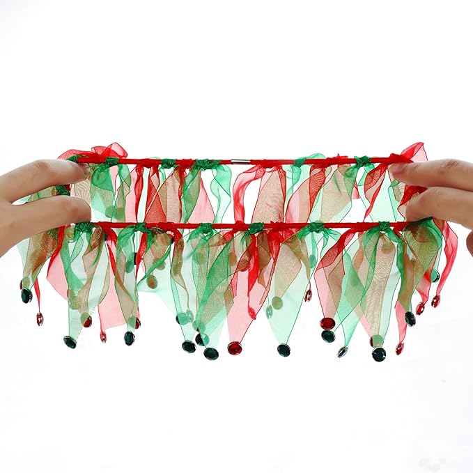 Christmas Cat Costume Small Santa Hat and Collar for Small Dogs & Cats Fancy Holiday Pet Costume Accessories for Christmas Party