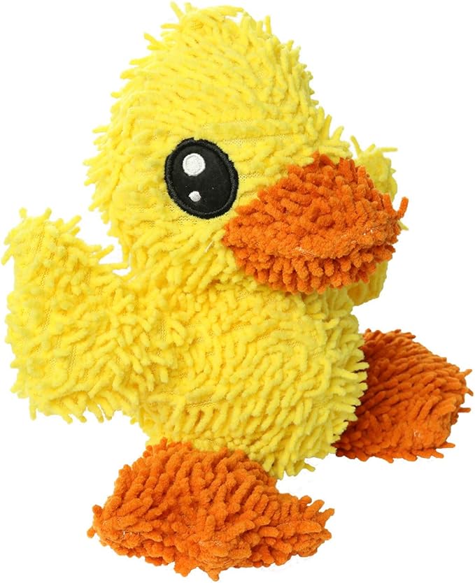 MIGHTY- Microfiber Ball - Farm – Made with Squeaker Balls and Minimal Stuffing. Strong & Tough. Interactive Play. Machine Washable & Floats (Duck, Medium)