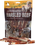 Oven Roasted Single Ingredient Treats for Dogs & Cats | Easy Chew (6.0, Marbled Beef Flank Strips)