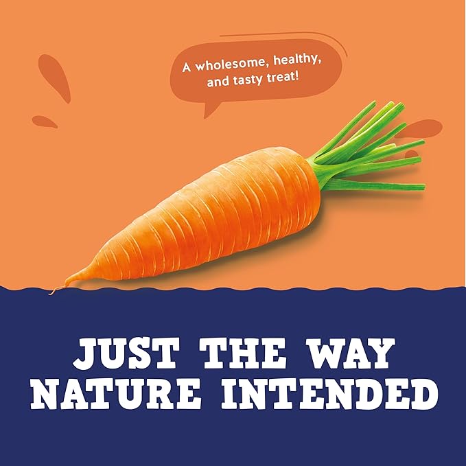 Jack&Pup Just Carrot Chews for Dogs | Single Ingredient Hypoallergenic Dog Treats | Nutritious, Flavorful and All Natural Carrot Dog Treats, Low Fat Low Calorie Dogs Treat (14oz)