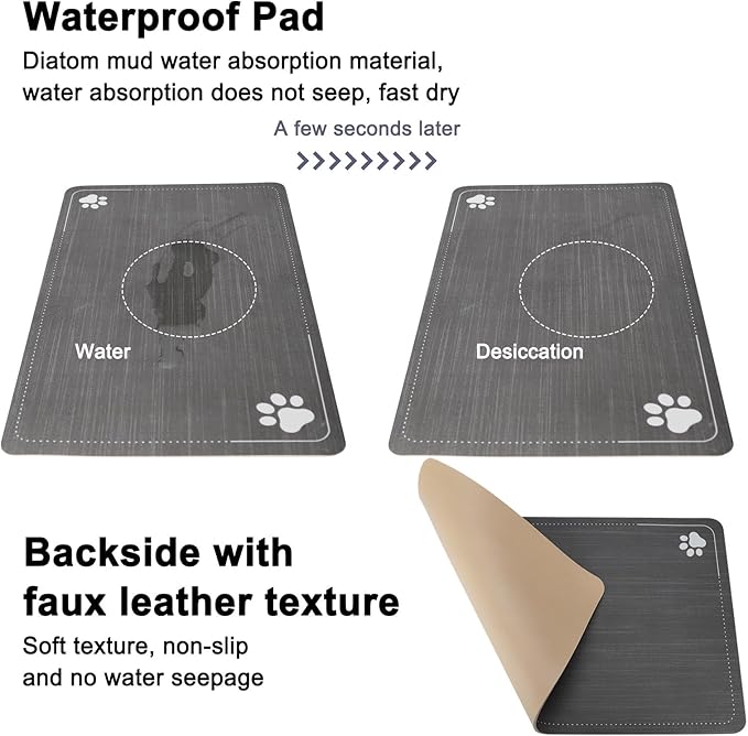 RIZZARI Automatic Dog Water Dispenser: 7L Black Stainless Steel Waterer - Elevated Design Eases Joint Strain & Supports Spine Health-Helps Prevent Urinary Stones-for Senior & Large Dogs-Indoor Use