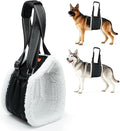 LumoLeaf Dog Lift Harness Sling for Back Legs, Adjustable Rear Leg Support & Mobility Aid, Hip Support for Senior/Disabled Dogs, Soft Fleece Lining, Padded Handles, for CCL/ACL Surgery (Black, Large)