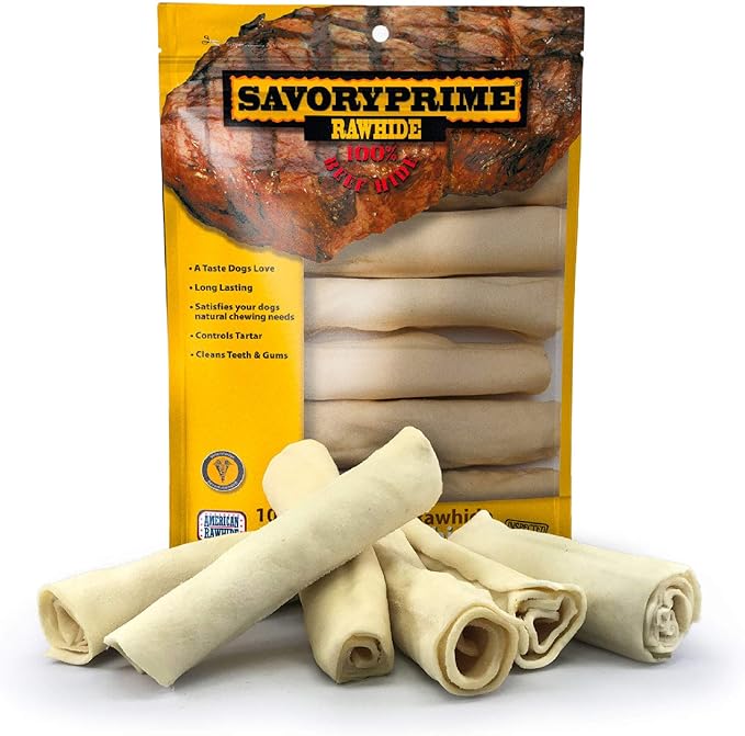 Savory Prime 990 White Supreme Retriever Roll Dog Treats, 6 Pack