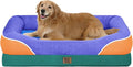 Chez Paw Extra Large Dog Bed Orthopedic - XL Orthopedic Dog Beds Waterproof Pet Couch Memory Foam Sofa Bolster with Removable Cover - 42 x 30