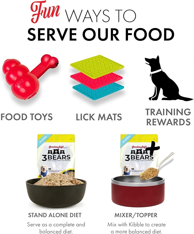 3 Bears Chicken Dog Food - 3lb
