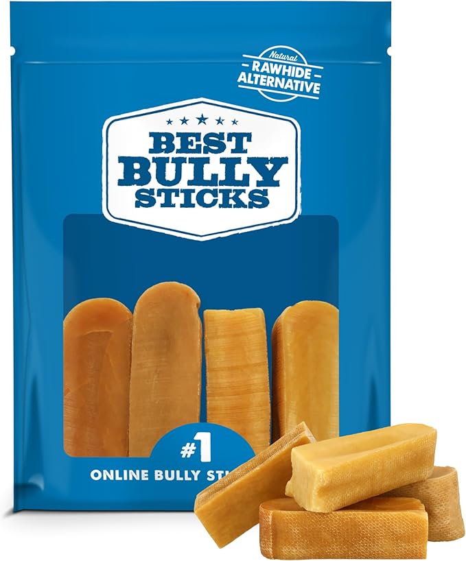 Best Bully Sticks Himalayan Yak Cheese for Dogs - Medium 4 Count (Pack of 1) - Natural, No Lactose, Odor Free, Long-Lasting Snack