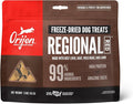 ORIJEN Grain Free High Protein Freeze Dried Dog Treats Regional Red Recipe 1.5oz Bag