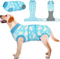 Kuoser Recovery Suit for Dogs Cats After Surgery, Professional Pet Recovery Shirt Dog Abdominal Wounds Bandages, Substitute E-Collar & Cone,Prevent Licking Dog Onesies Pet Surgery Recovery Suit