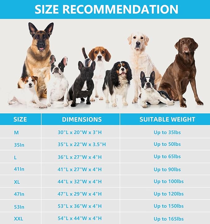 Dog Bed Cover,Waterproof Tough Plastic DIY Pet Bed Cover,Non Stick Hair Easy to Clean Rectangular Fillable Dog Bed Covers with Zipper(Dark Grey,35" L x 22" W x 4" Th,Cover Only)