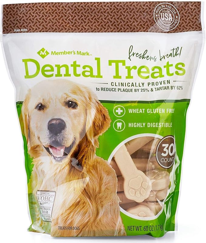 Member's Mark Dental Chew Treats for Dogs 30 ct. / 2 Pack