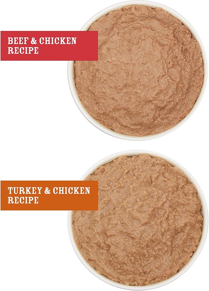 Amazon Brand - Wag Pate Wet Dog Food Variety Pack (Beef & Chicken / Turkey & Chicken), Made with Natural Ingredients, 12.5 oz Cans (Pack of 12)