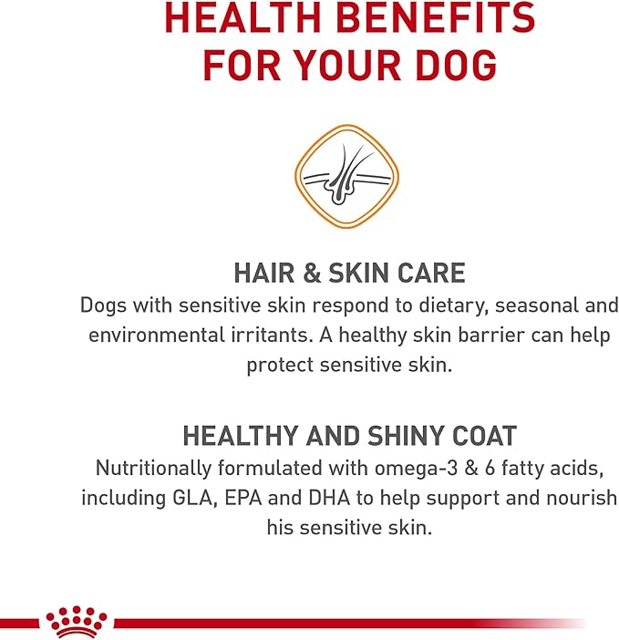 Royal Canin Canine Care Nutrition Small Sensitive Skin Care Adult Dry Dog Food, 3 lb Bag