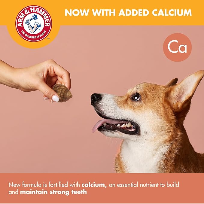 Arm & Hammer for Pets Mighties by TREADZ Dental Treats for Dogs with Baking Soda and Calcium, Help Fight Bad Breath, Plaque & Tartar without Brushing, Mint, Gorilla Shaped, 6 Pcs (Packaging may vary)