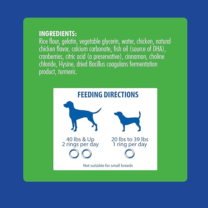 N-Bone Puppy Teething Rings Plus Chicken Flavor Dog Treat, 3 Count Bag, 3.6-oz
