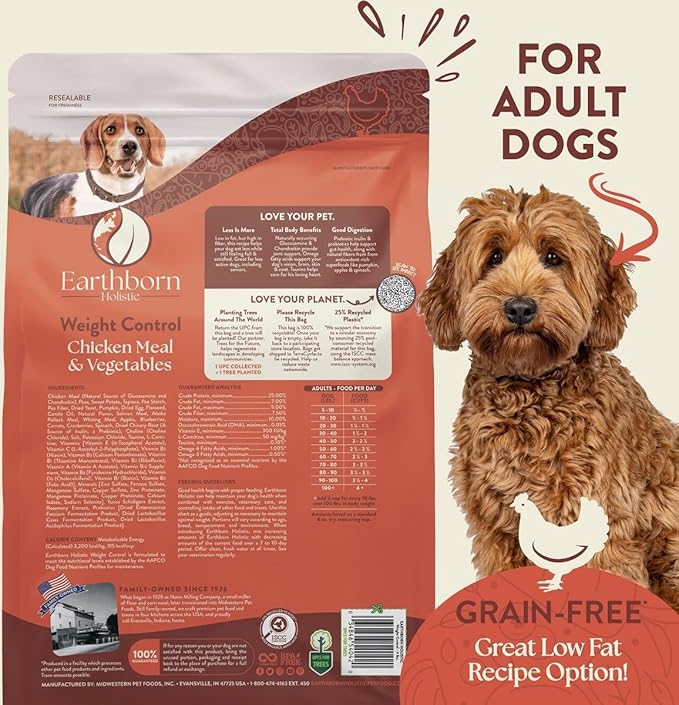 Earthborn Holistic Weight Control Dry Dog Food, 12.5 lb