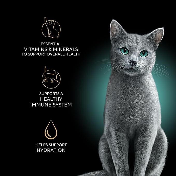 Sheba Perfect Portions Wet Cat Food Cuts in Gravy, Cat Food Wet Recipe, Roasted Chicken Entree, with Sustainable Salmon, Tender Turkey Entree, 2.6 oz. Twin-Pack Trays (24 Count, 48 Servings)