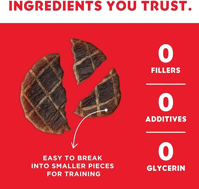 Barkin Burger - Only 2 Premium Ingredients. All Natural Dog Treats - Grain Free, Free from Fillers and Preservatives - Perfect for Sensitive Stomachs, Made in USA (5 oz, Beef & Pumpkin)