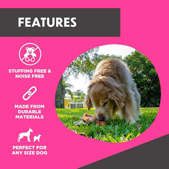 SwiftPaws Critter Pack - For Dogs - Soft Fabric Animal Flags - Stuffing + Noise Free - Durable Construction - Provides Exercise and Stimulation - For Use with SwiftPaws Lure Course or Flirt Pole - 14”