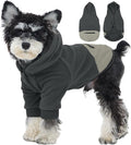 Nanaki Puppy Hoodies with Pocket-Cozy Dog Hoodie Fleece Sweater Pullover for Bichon Frise, Sweatshirts for Small Dogs Warm Long Sleeve Chihuahua Jacket- Fall Winter Early Spring Indoor Outdoor Grey,S