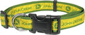 John Deere Pet Collar. Licensed Dog Collar, Medium Collar for Dogs & Cats. A Shiny & Colorful Cat Collar & Dog Collar Licensed by John Deere for All Farmers, Contractors & Fans of Tools