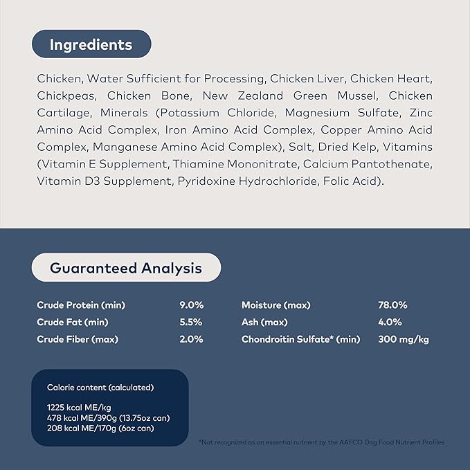 ZIWI Peak Canned Wet Dog Food – All Natural, High Protein, Grain Free, Limited Ingredient, with Superfoods (Chicken, Case of 12, 6oz Cans)