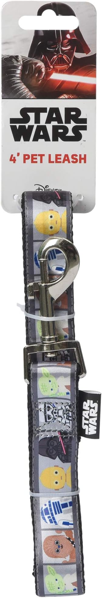 Star Wars for Pets All Star Characters Dog Leash - Cute Dog Lead Easily Attaches to Any Collar or Harness - Officially Licensed Pet Walking Leash, 4 Foot (48 Inch)