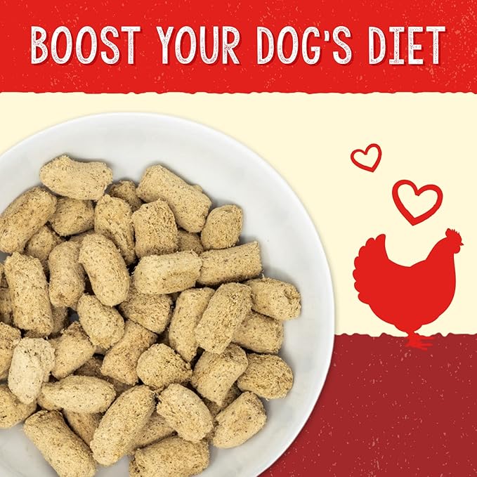 Stella & Chewy's Freeze-Dried Raw Dog Food for Heart Health - Cage-Free Chicken - Natural Solution for Cardiovascular Support & Energy - Premium Raw Nutrition - 13oz