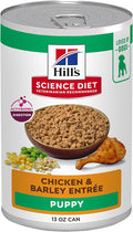 Hill's Science Diet Puppy Wet Dog Food, Chicken & Barley, 13 oz. Cans, 12-Pack