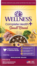 Wellness Complete Health+ Dry Dog Food, Adult Small Breed Turkey & Oatmeal Recipe with Freeze-Dried Wellbites (3.75 Pound Bag)