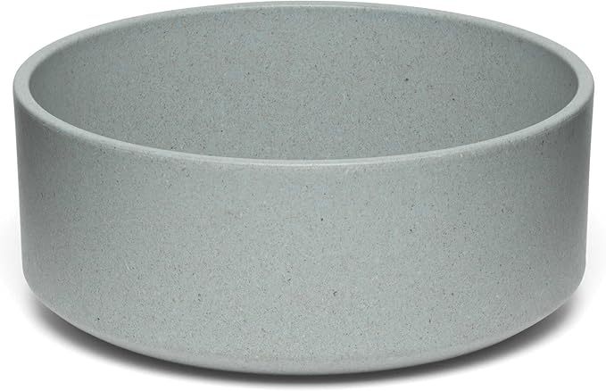 Loving Pets - Dolce Bamboo - Eco-Friendly Pet Bowls & Dishes for Dog, Cats, Puppy Food and Water Dish -Sustainable and Dishwasher Safe, Made with Real Bamboo (Large, Slate-Grey)