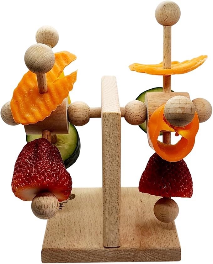 Enrichment Toy Turning Hanging for Guinea Pigs, Rabbits, Birds, Rats and Other Small Pets! Load with Veggies and Fruit (3 Toy Set!)