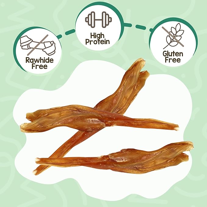 Nature Gnaws Beef Tendons for Dogs 7-11" (12 Count) - Long Lasting for Aggressive Chewers & Large Dogs - Natural Beef Jerky Dog Chew Bones - Rawhide Free