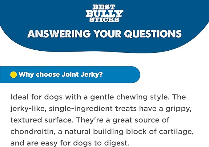 Best Bully Sticks 12 Inch Beef Jerky for Dogs - 12 Count (Pack of 1) - All-Natural, High-Protein Gullet, Rawhide Free, Chewy Treat