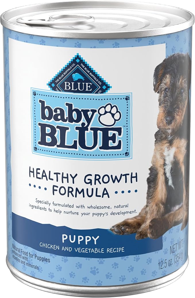 Blue Buffalo Baby Blue Healthy Growth Formula Natural Puppy Wet Dog Food, Chicken and Vegetable Recipe