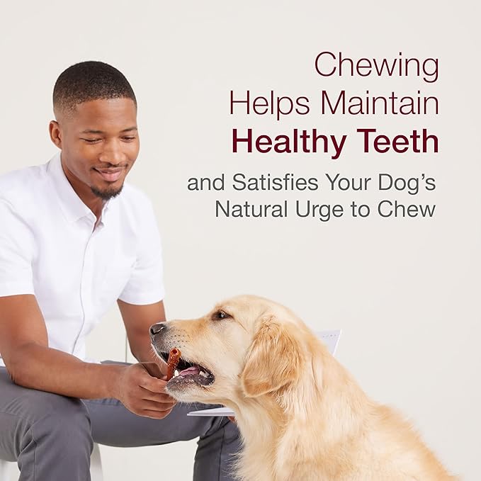 SmartBones Puffy Rolls Chews for Dogs, 8 Count, Treat Your Dog to Easy-to-Digest Rawhide-Free Chews Made with Real Peanut Butter and Bison