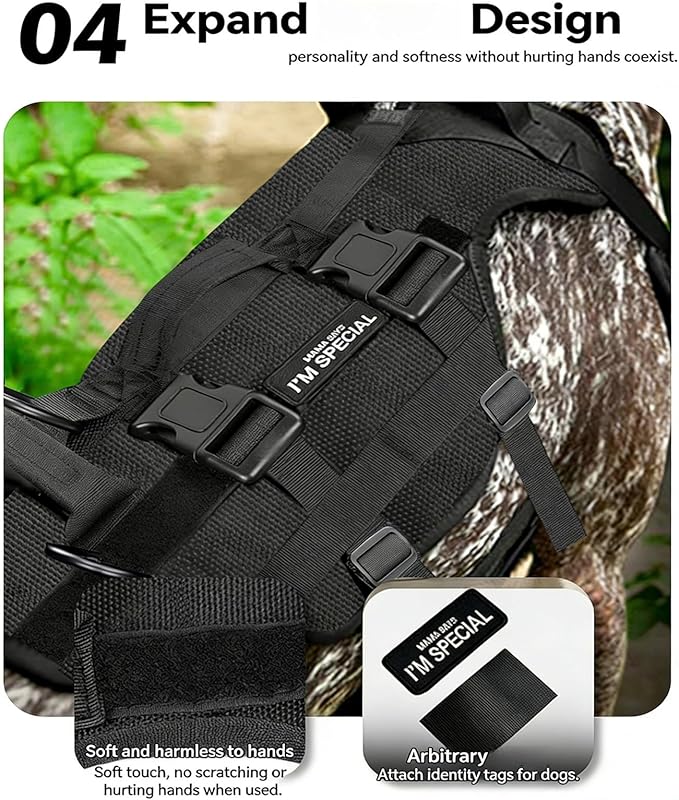 Dog Harness for Senior Hurt or Pets with Full Body Assistance and 3 Handles Pet Rehabilitation Lift with Easy Open Clasps and Water Fabric