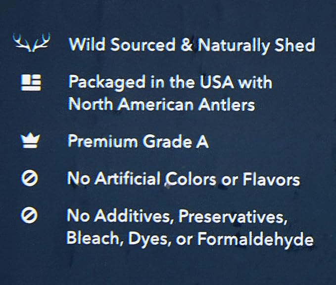 Amazon Brand - Wag Split Elk Antler, Naturally Shed, Long Lasting for Aggressive Chewers, Large (Best for Dogs 30-45 lbs)