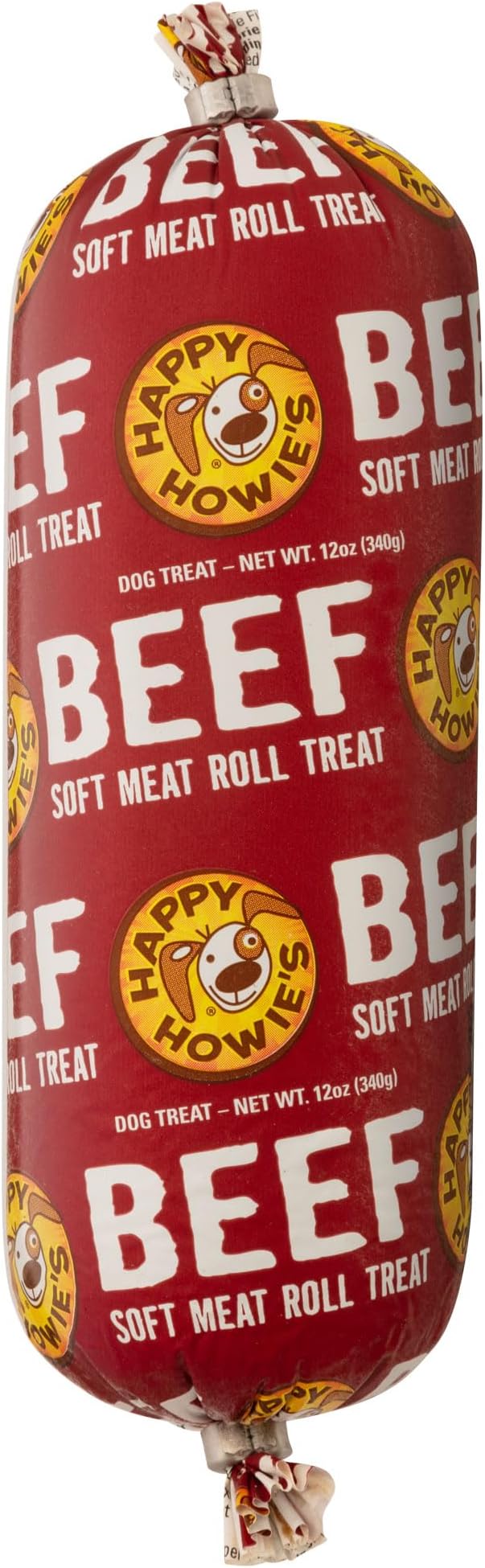 Happy Howie's Soft Meat Roll Treat - Soft Dog Food Beef Rolls, High Protein, Natural Ingredients, for All Dogs, Made in USA - Beef, 12 Oz (Pack of 1)