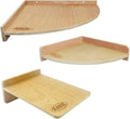 Wood Platform Set - 3 Pack Cage Accessory Shelves Assorted Sizes - for Chinchillas, Rats, Prairie Dogs, Degus, Ferrets, Birds, Sugar Gliders, Rabbits, Guinea Pigs, & Other Small Pets