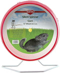 Kaytee Silent Spinner Wheel For Pet Chinchillas, Rats, and Hedgehogs, Giant 12 Inch
