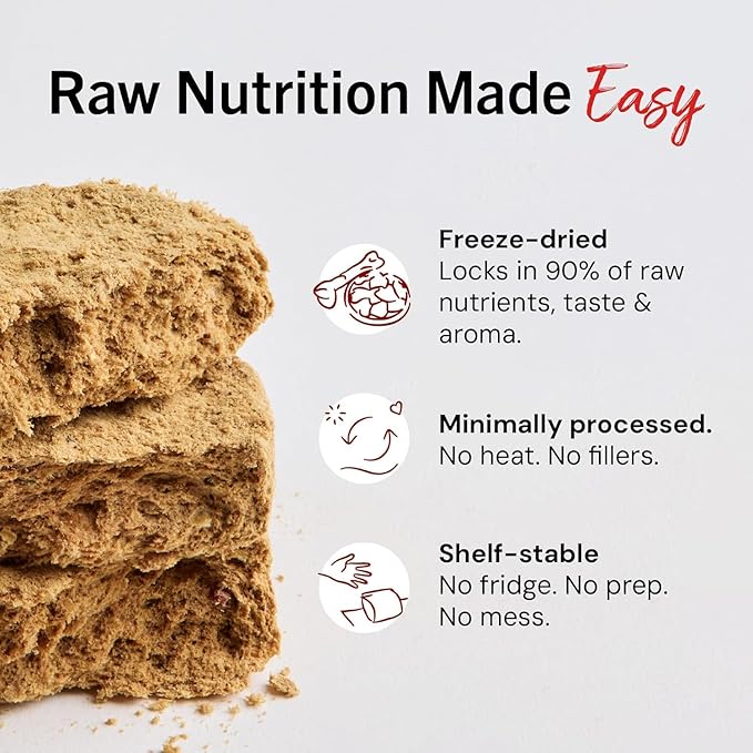 Stella & Chewy's Freeze-Dried Raw Dinner Patties - Duck Duck Goose Recipe - High Protein Grain-Free Puppy & Dog Food - Perfect for Picky Eaters - 25 oz,(Pack of 2)