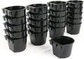 The ROP Shop 8oz Black Cage Cup for Feed & Water for Poultry Ducks, Birds, Hamsters